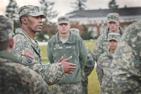 Army Officer Leading Troops